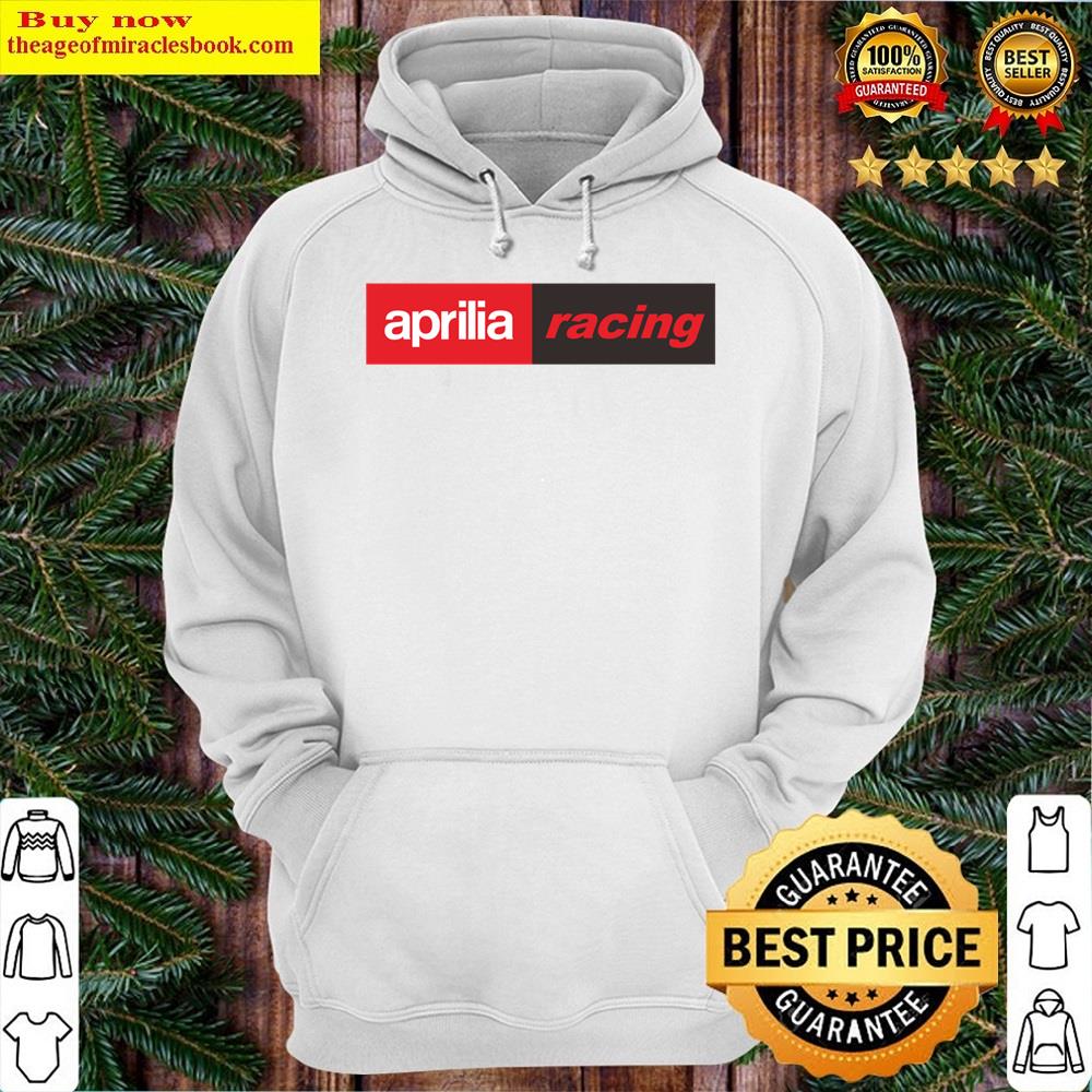 Alternative view of Black Aprilia Racing Text Shirt