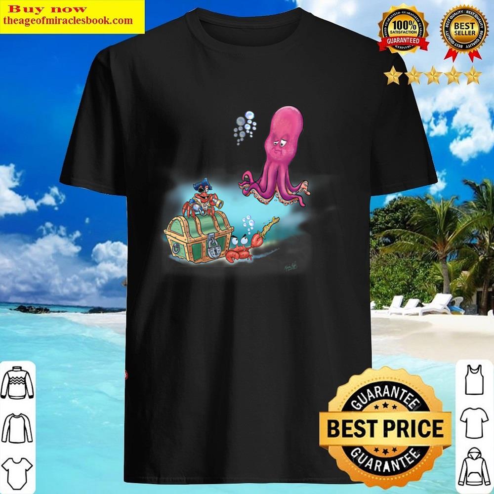 Fun Pirate Crabs And Octopus Shirt