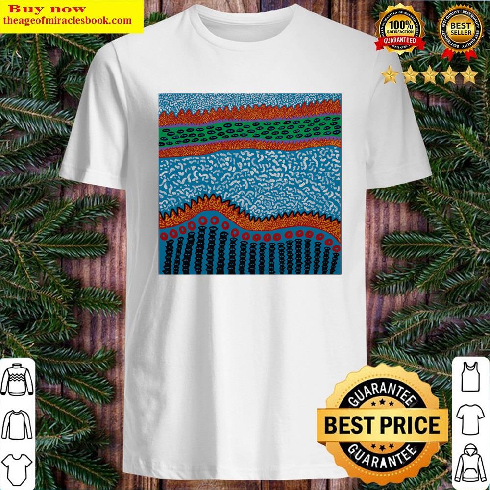 Kusama Abstract Blue Nets Shirt Kusama Abstract Blue Nets Shirt