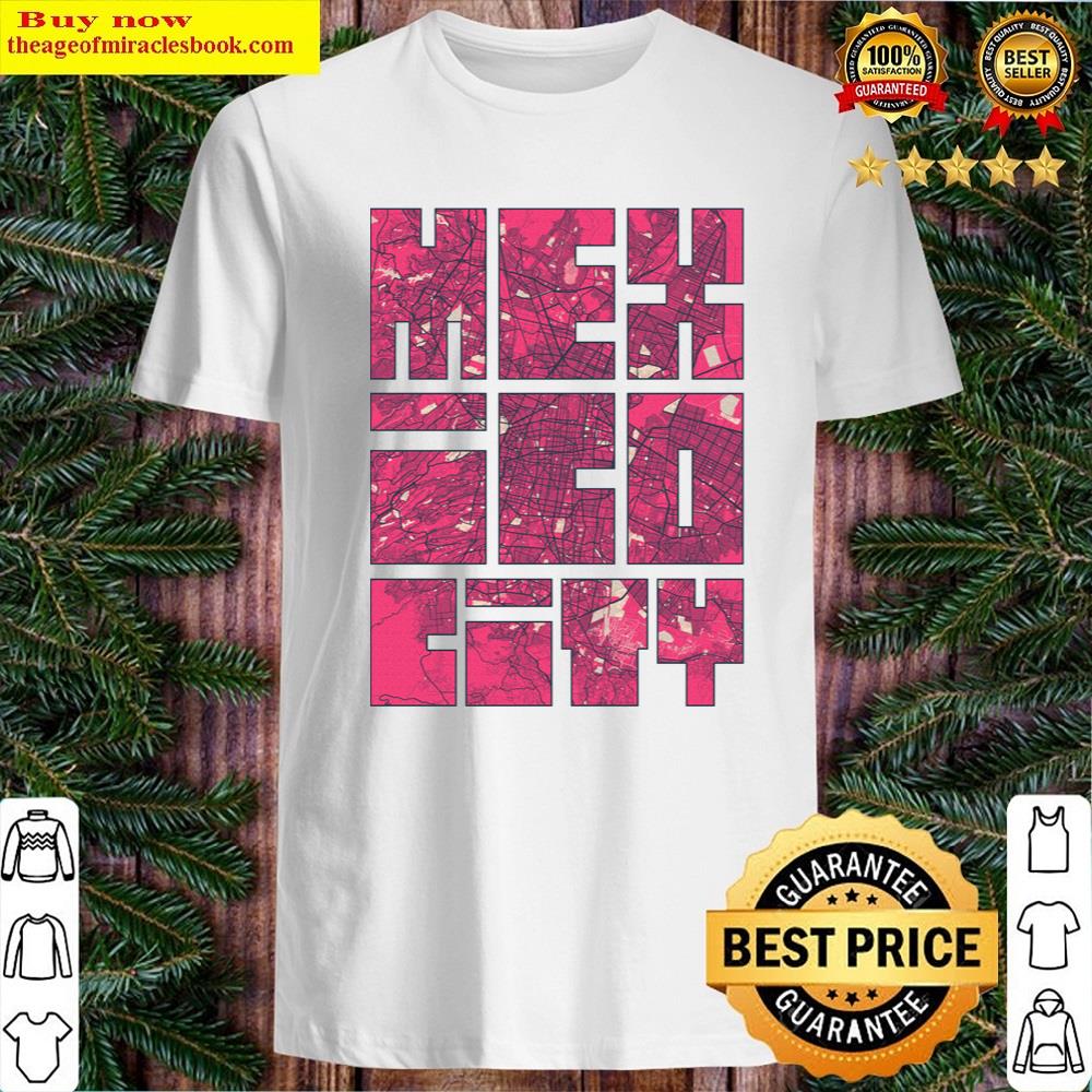 Mexico City Map Blossom Shirt