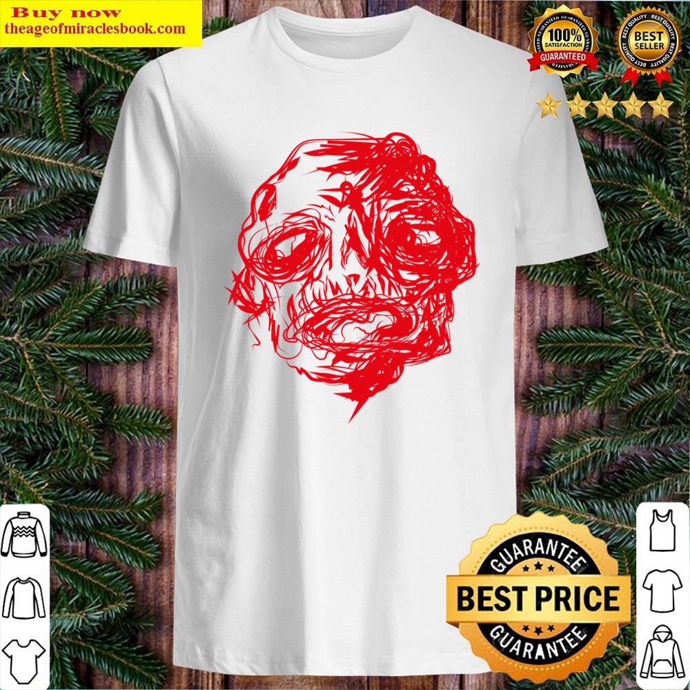 Monster Red Illustration Long Shirt