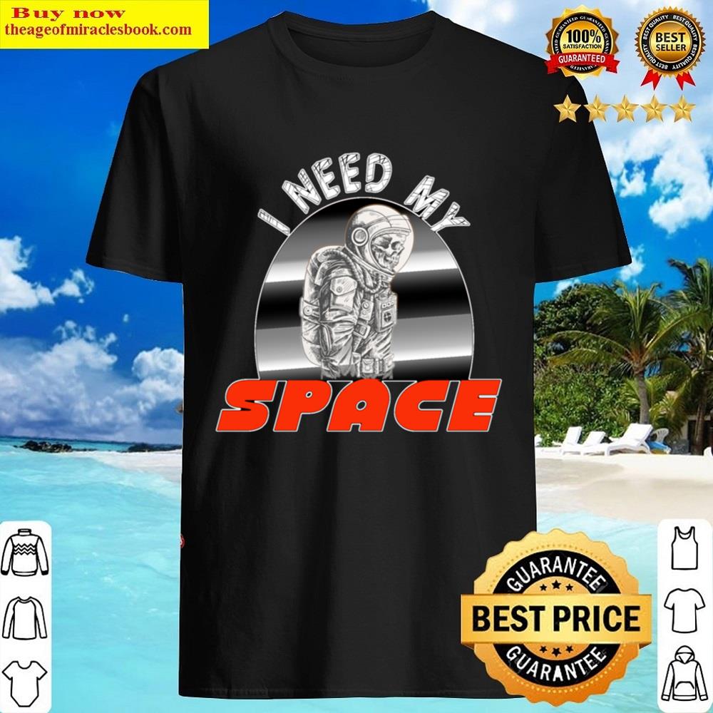 Skeleton Astronaut Design Costume Shirt