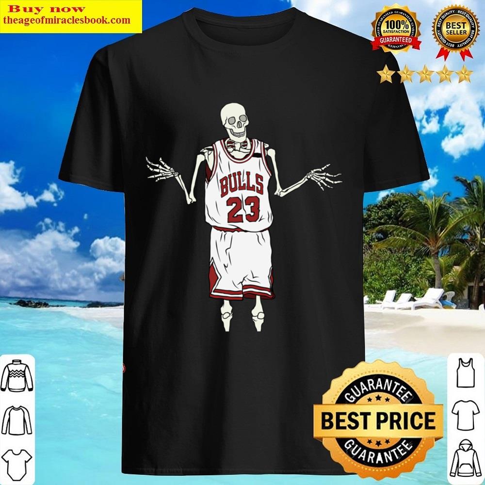 Skeleton Michael Jordan Shrug Shirt