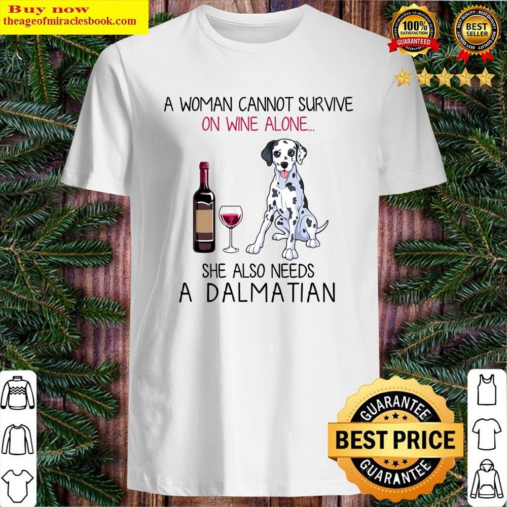 Dalmatian And Wine Funny Dog Pullover Shirt