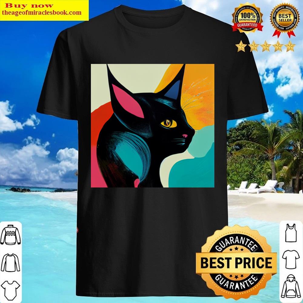 Abstract Cat Shirt