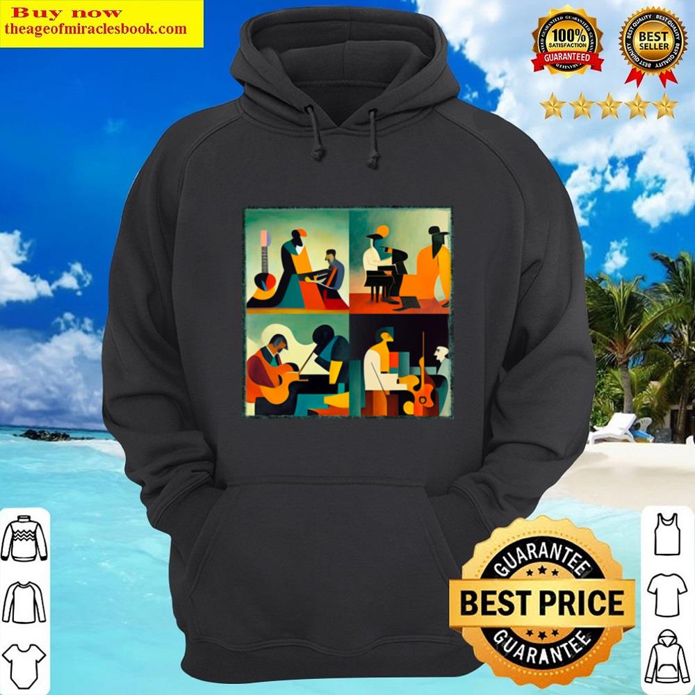 Alternative view of Contemporary Abstract Jazz Quartet Shirt