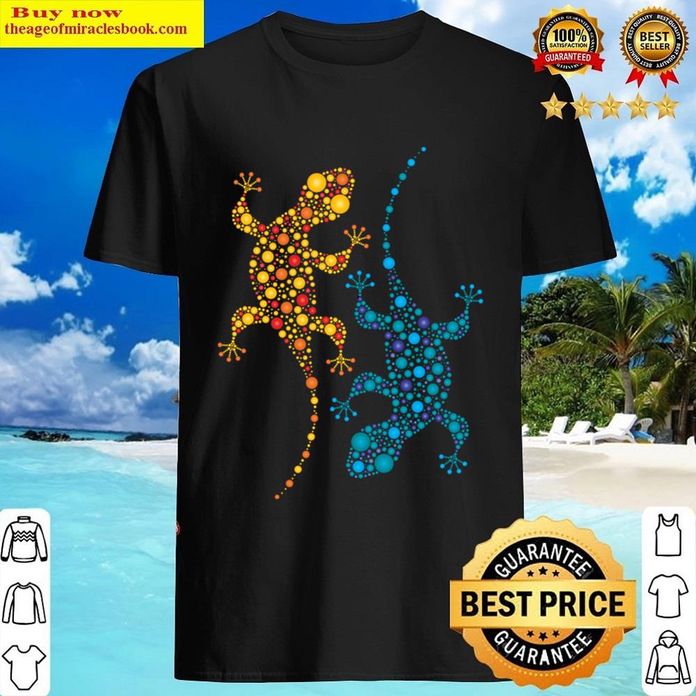 Geometric Art Inspired Geckos Shirt