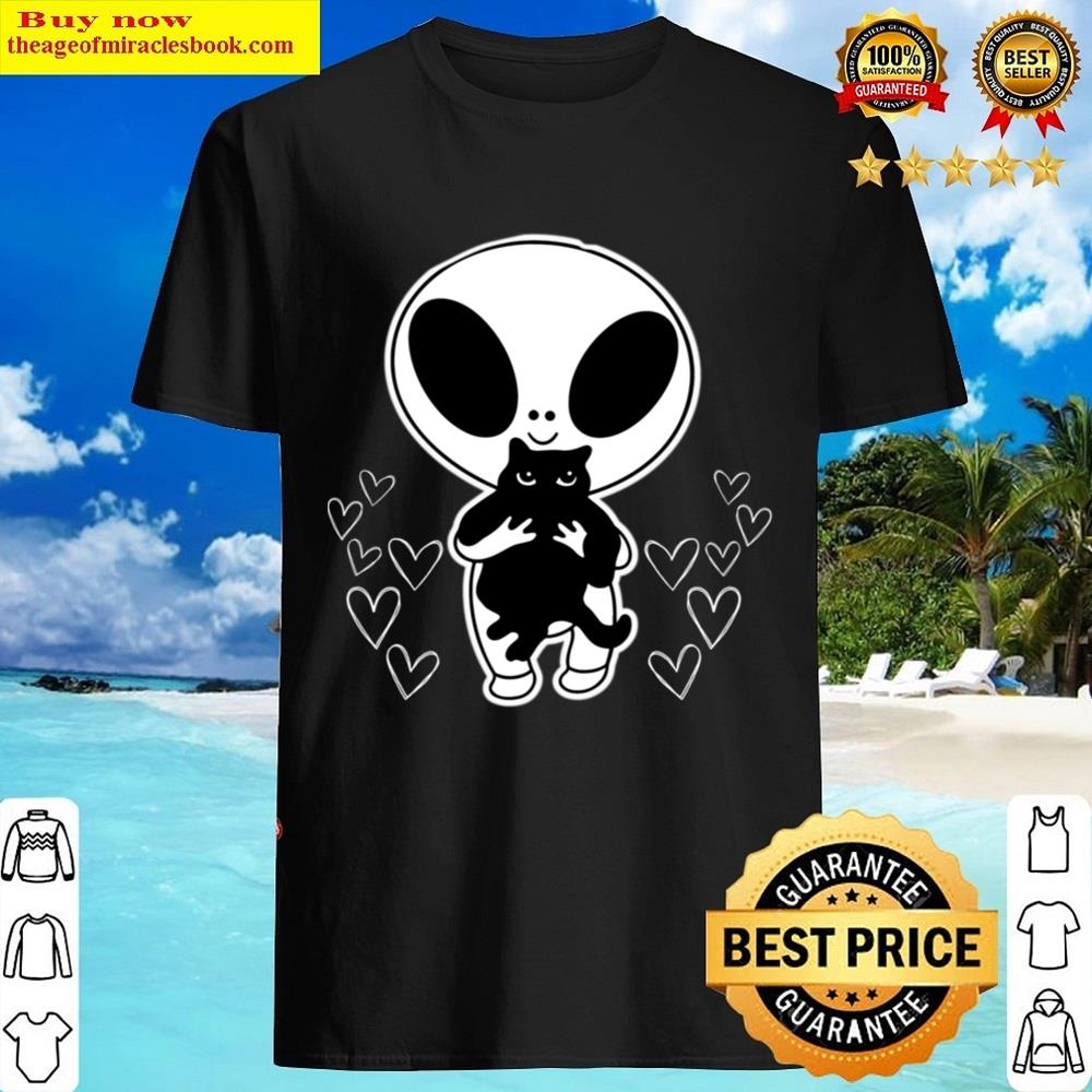 Alien Petting Cat Shirt