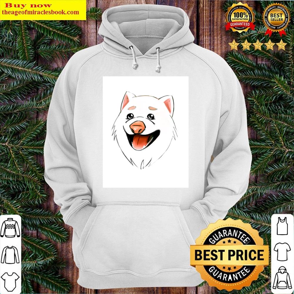 Alternative view of Cute White Smiling Dog Shirt