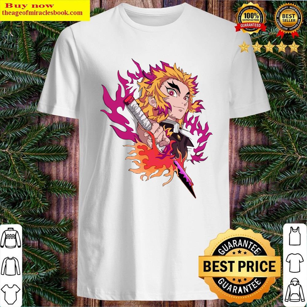 Flame Warrior Demon Killer Crimson Shirt