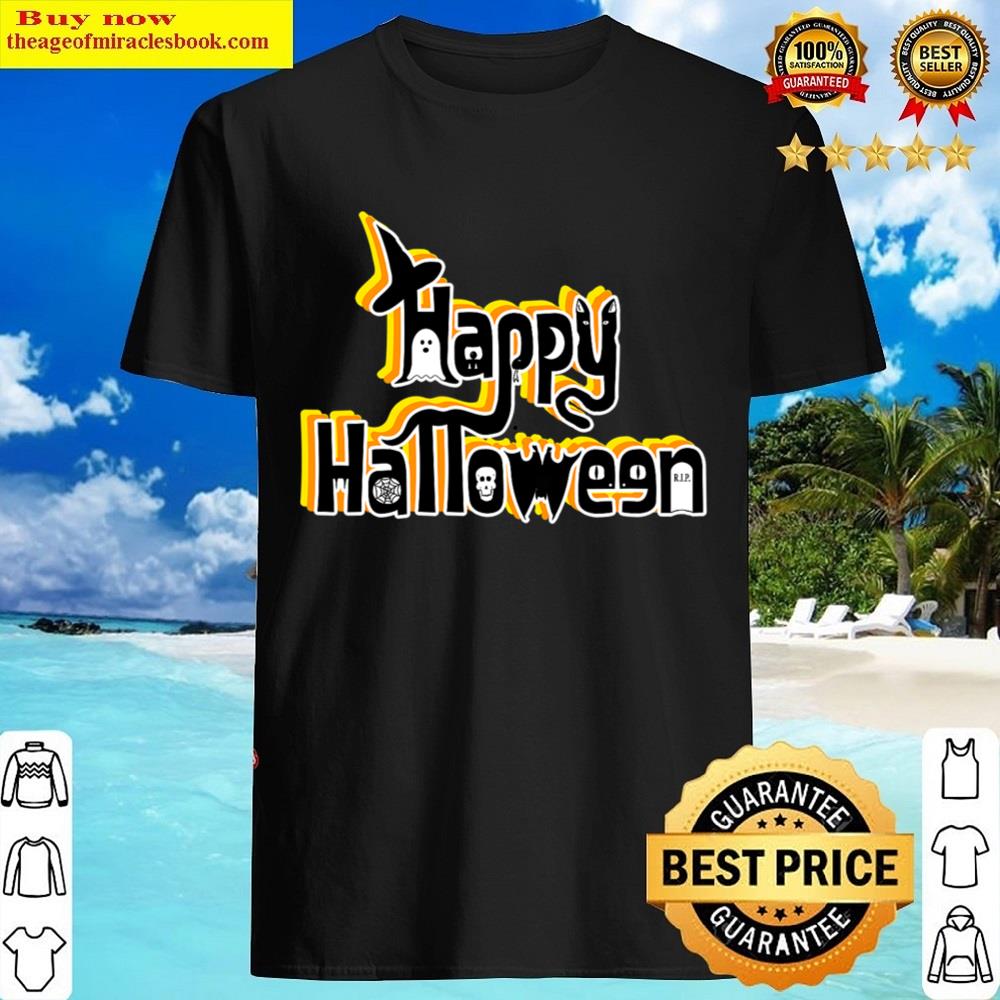 Happy Halloween Candy Corn Colors Shirt