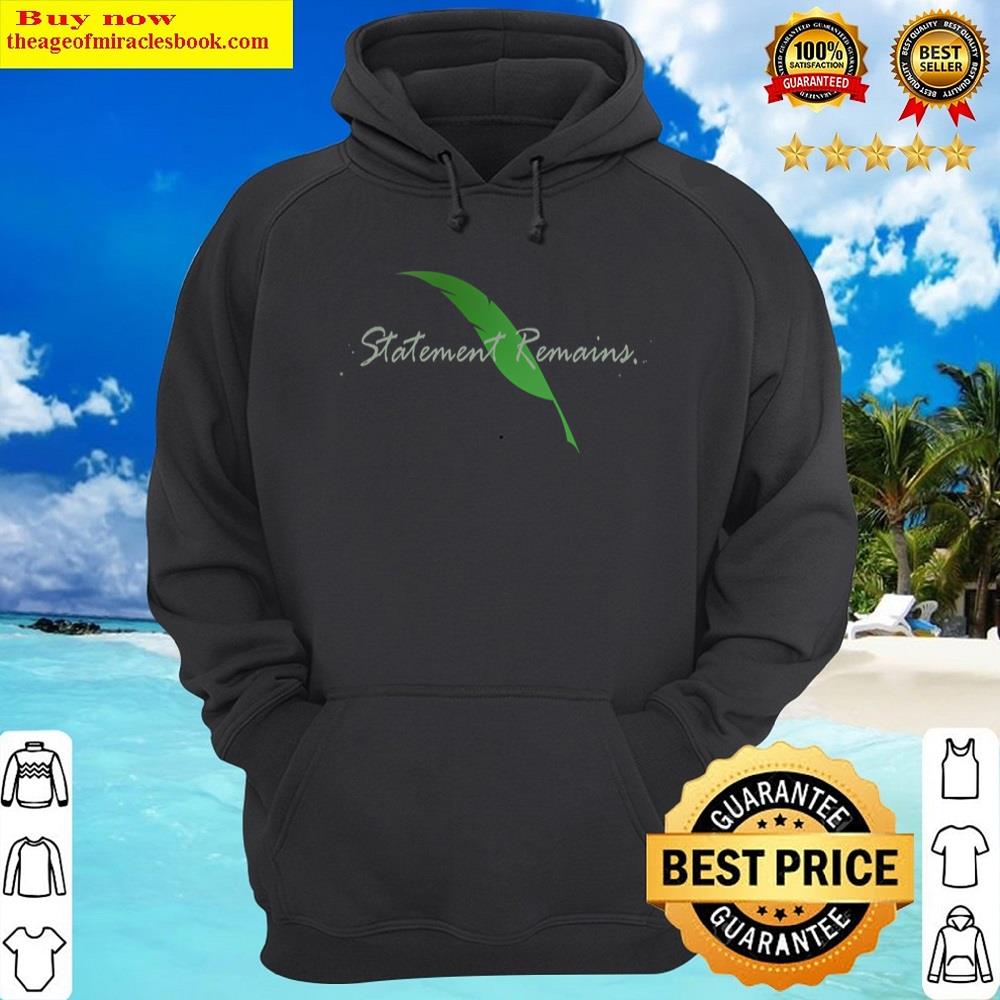 Alternative view of Statement Remains Dark Background Shirt