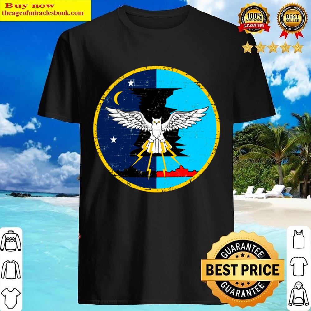 Vmf 513 Flying Nightmares Usmc Attack Squadron Roundel Patch Grunge Style Shirt