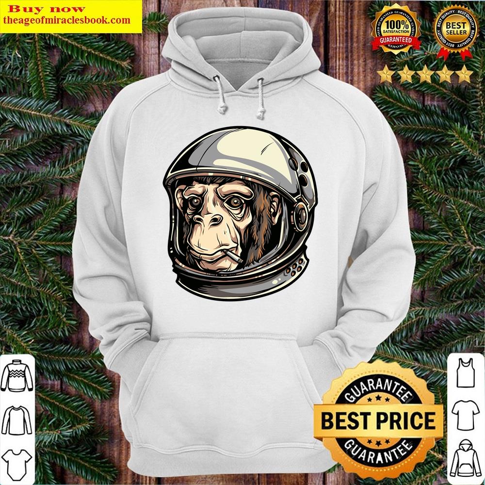 Alternative view of A Fun Monkey Astronaut In Space Shirt