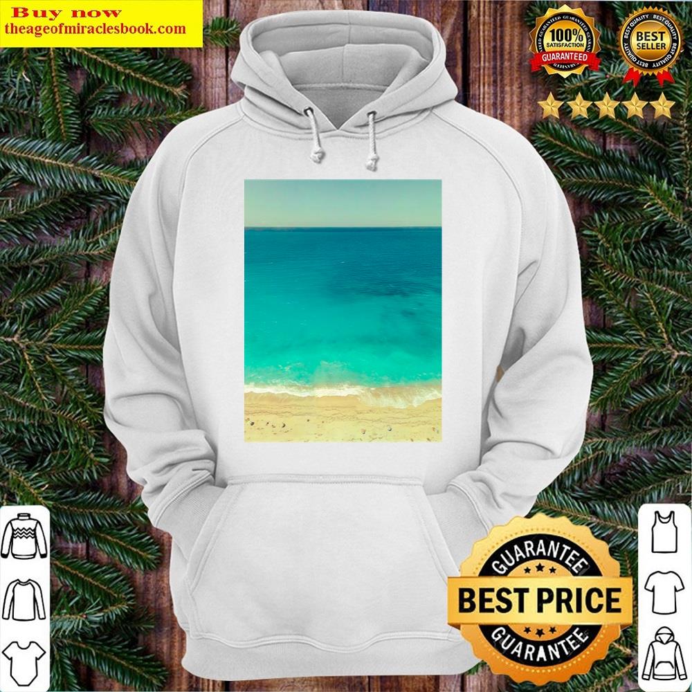Alternative view of Blue Ocean Summer Beach Foamy Waves Shirt