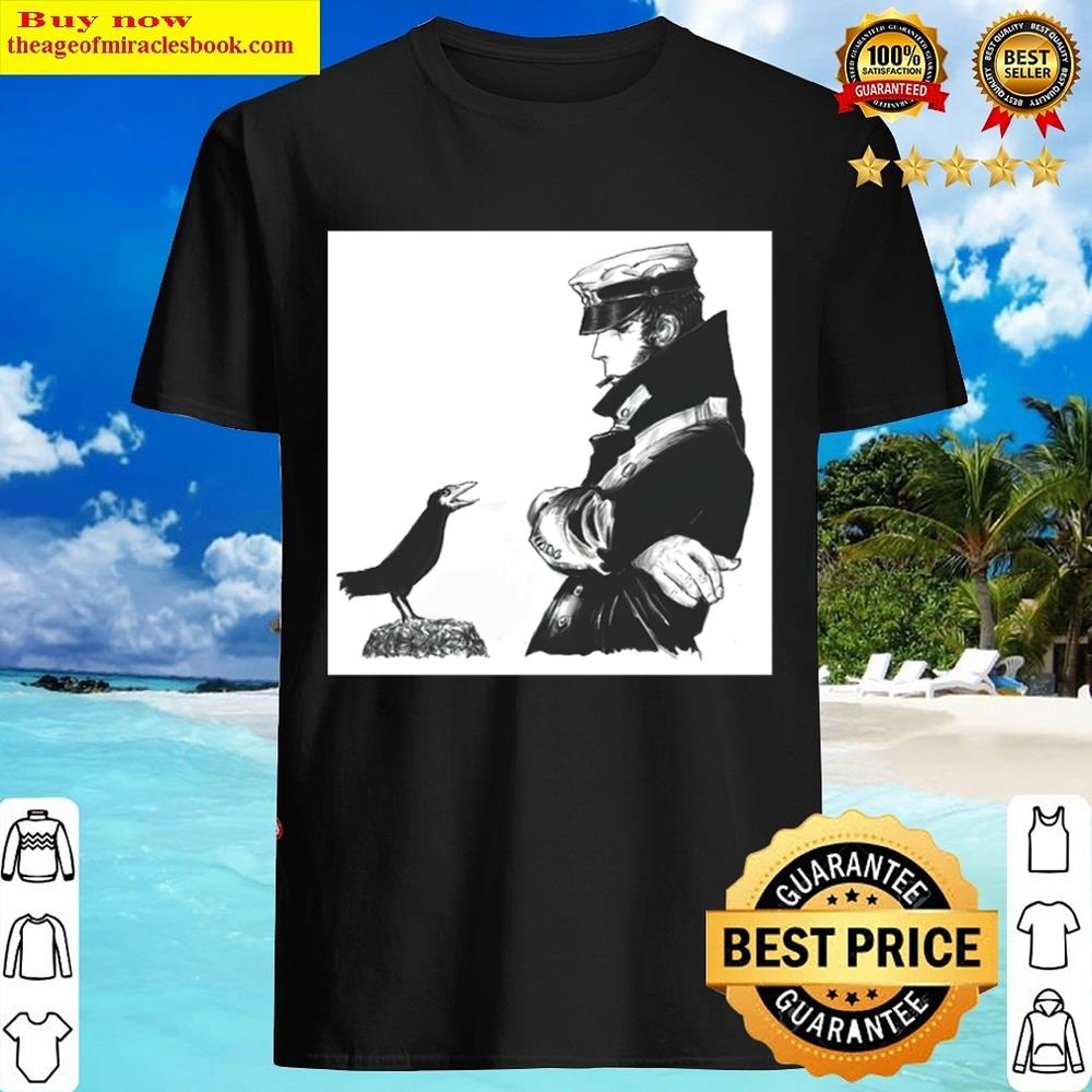 Captain With Black Bird Shirt