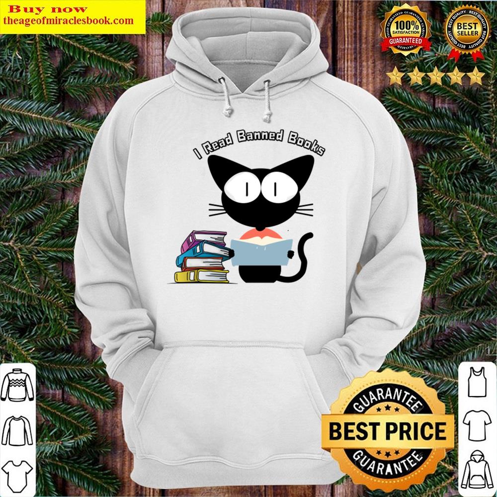 Alternative view of Cat Read Banned Books Essential Shirt