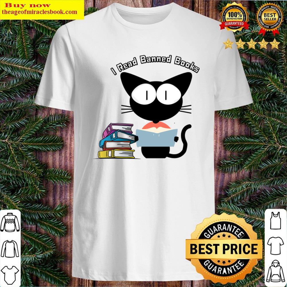 Cat Read Banned Books Essential Shirt