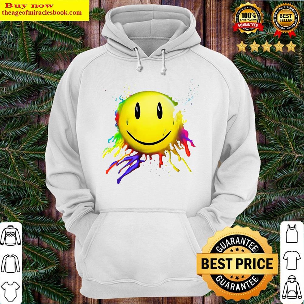 Alternative view of Colorful Smiley Face Meltdown Shirt
