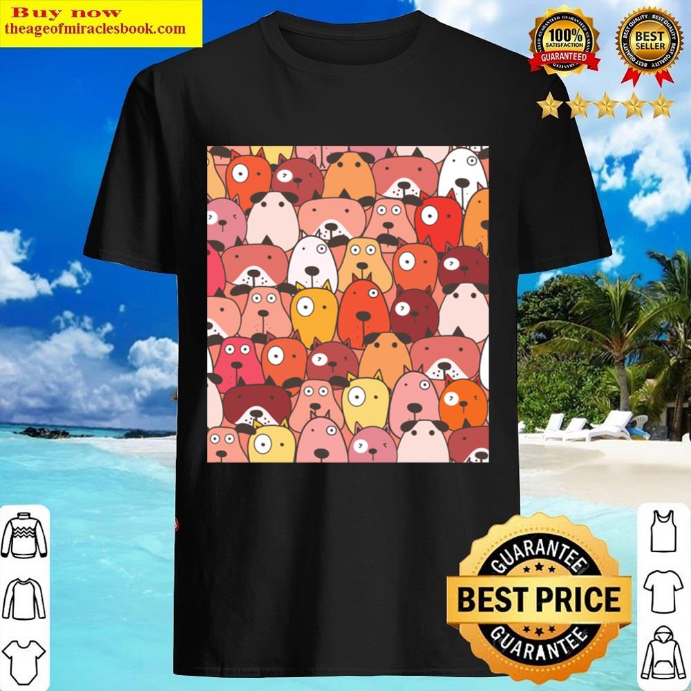 Cute Dog Pattern Shirt