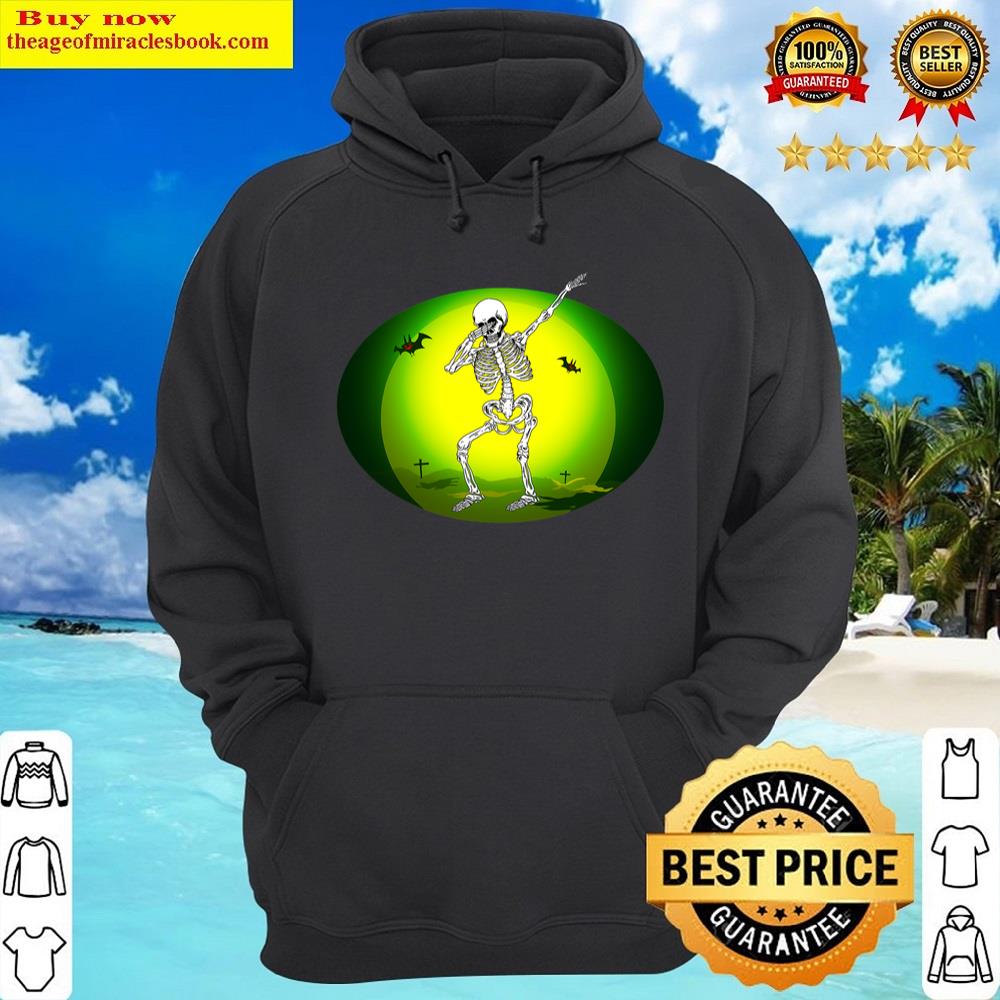Alternative view of Dabbing Skeleton Halloween Party Shirt