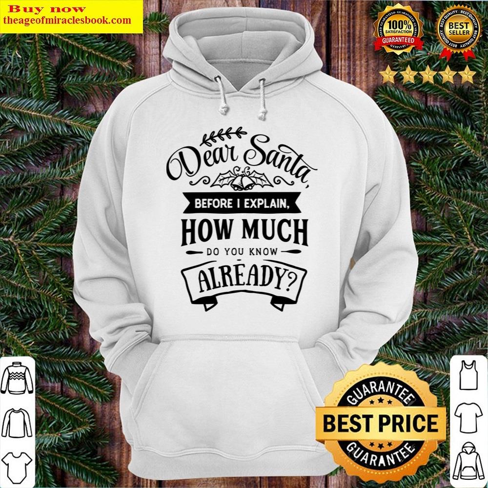 Alternative view of Dear Santa Before I Explain How Much Do You Know Already Shirt