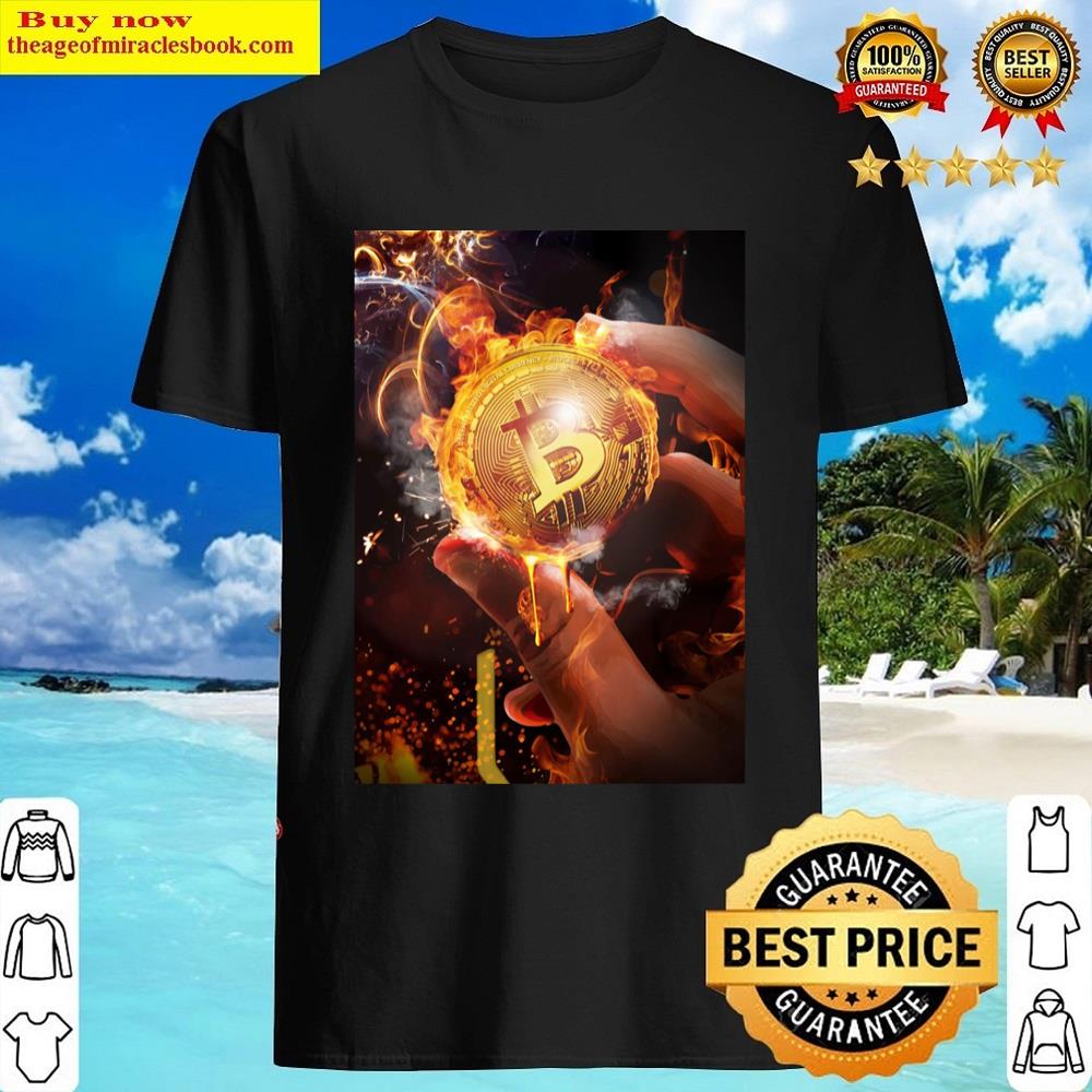 Fire Storm Bitcoin Shirt