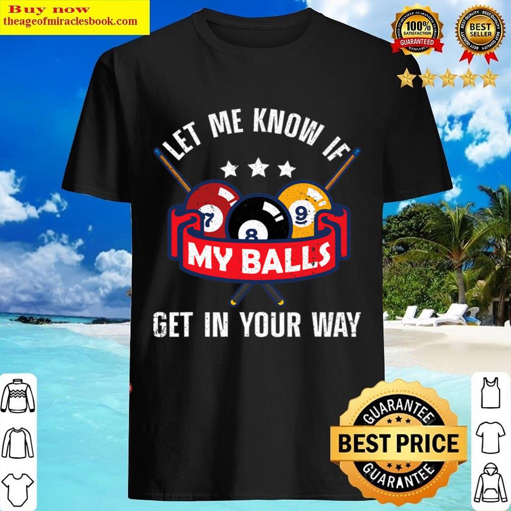 Funny Billiards Design Pool Player Men Billiard Lovers Shirt
