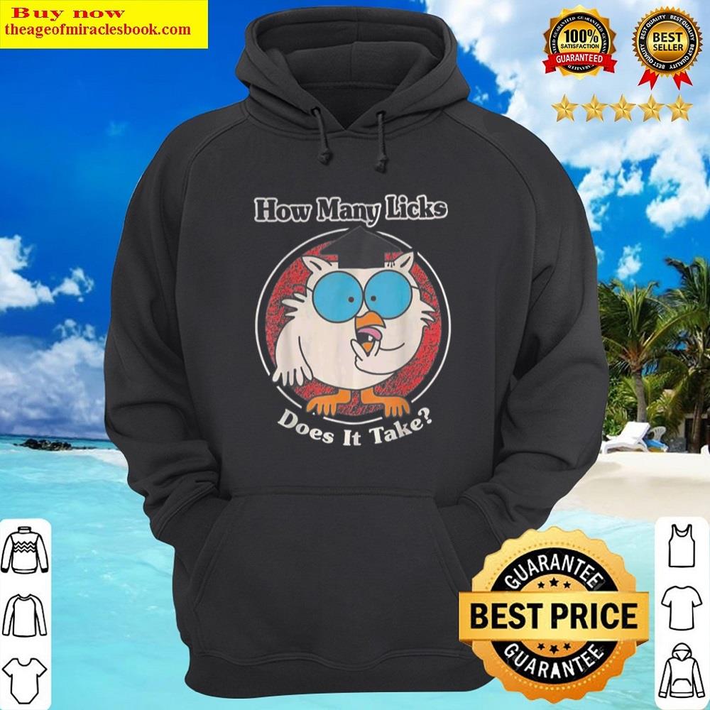 Alternative view of Funny How Many Licks Does It Take Shirt