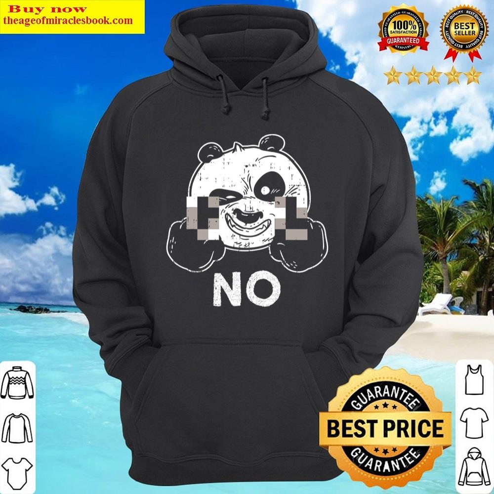 Alternative view of Funny Panda Obscene Hand Gesture No Shirt