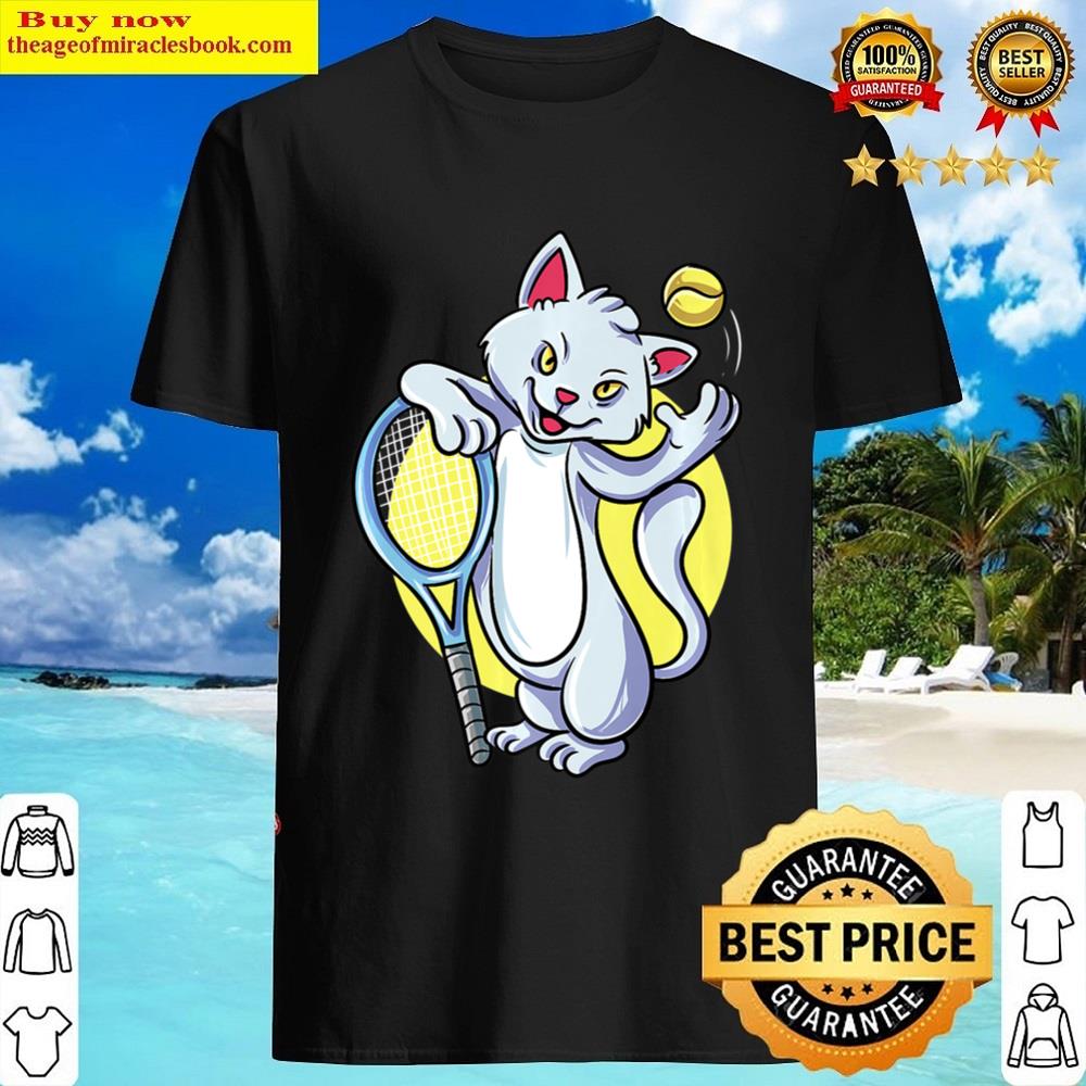 Funny Tennis Player Cat Lover Shirt Funny Tennis Player Cat Lover Shirt