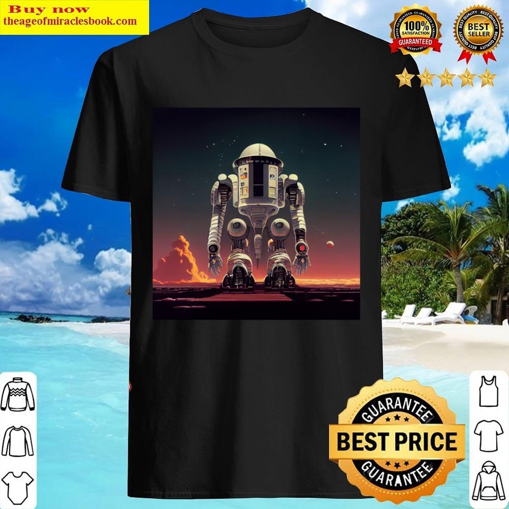 Giant Retro Space Robot Shirt