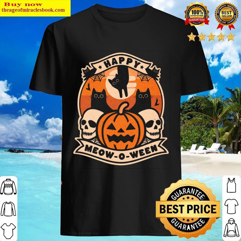 Happy Meowoween Helloween Shirt