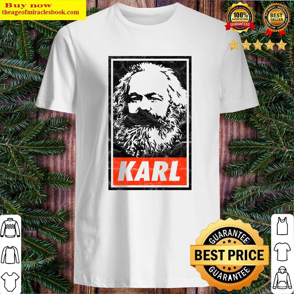 Karl Marx White Worn Look Essential Shirt