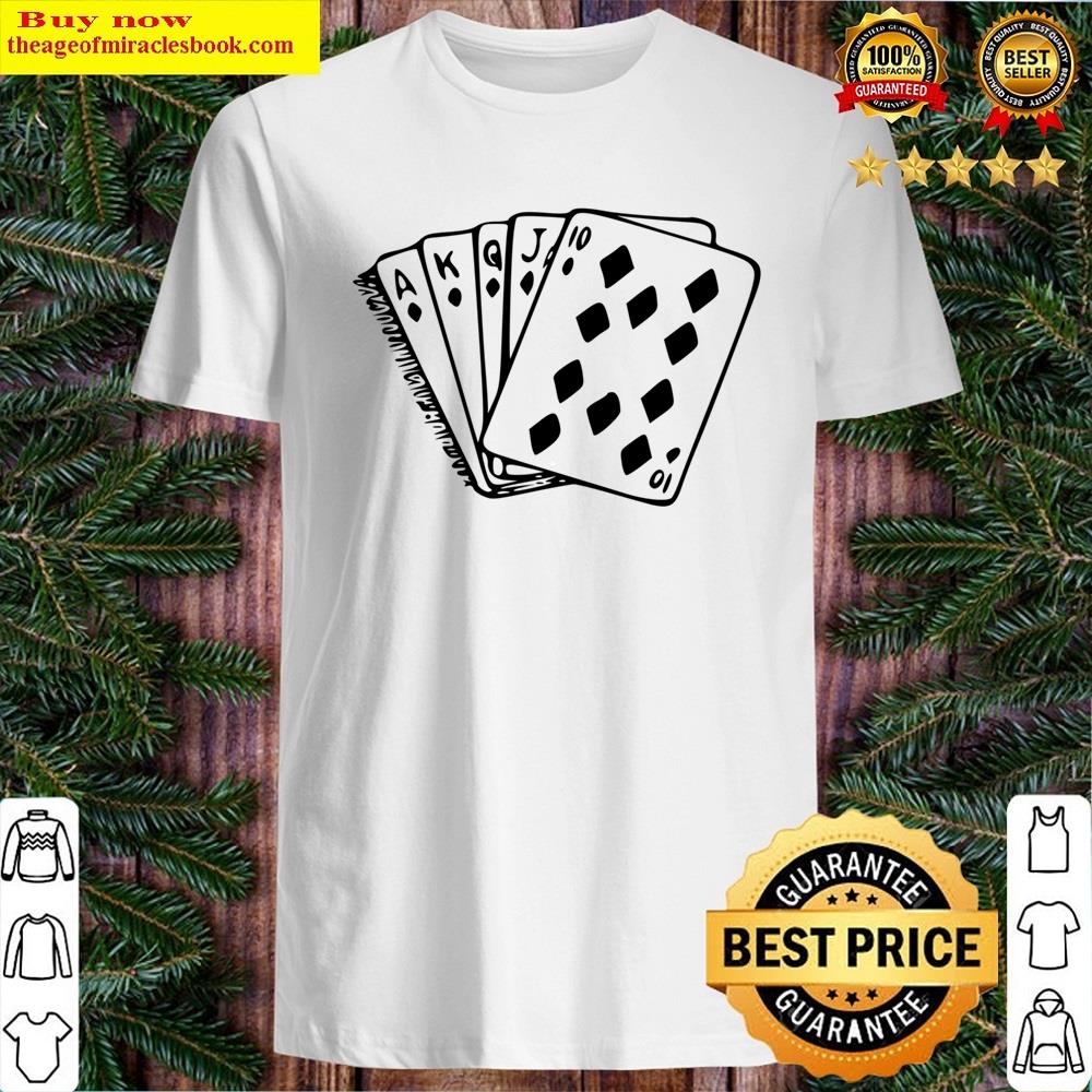 Poker Hand Diamonds Flush Shirt