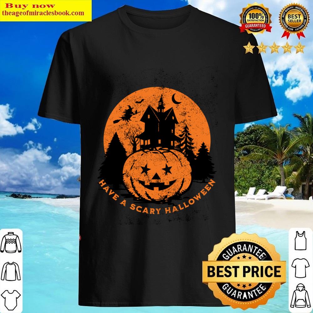 Scary Halloween Gothic Pumpkin Shirt
