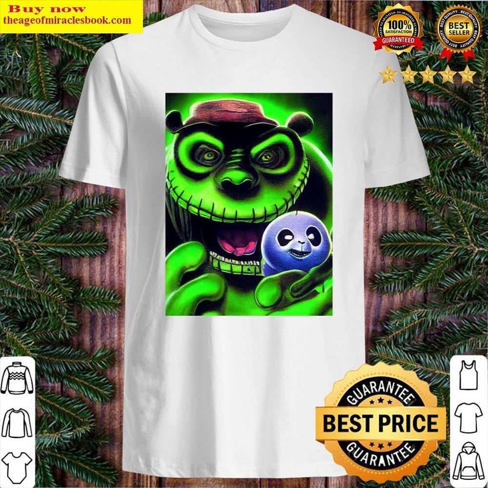 Upk Green Oogie Boogie Panda Shirt