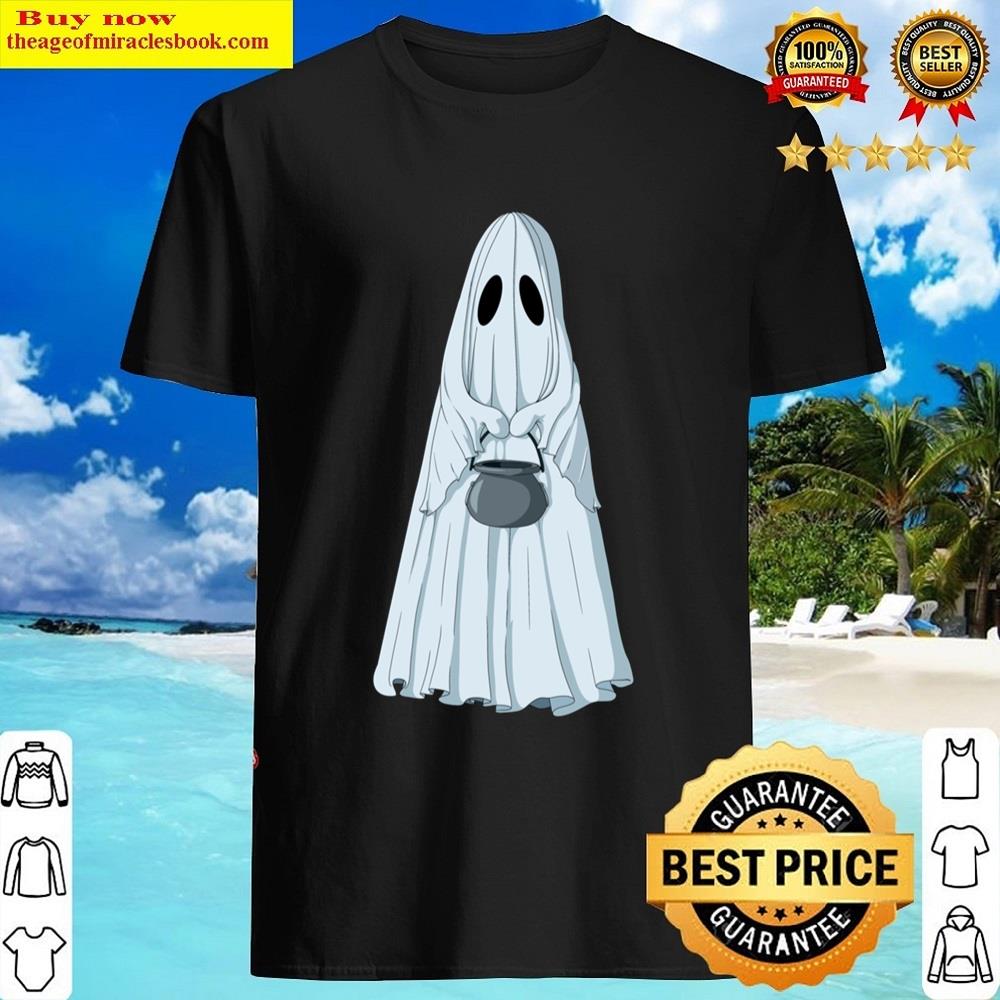 Vintage Ghost With Cauldron Bucket Shirt