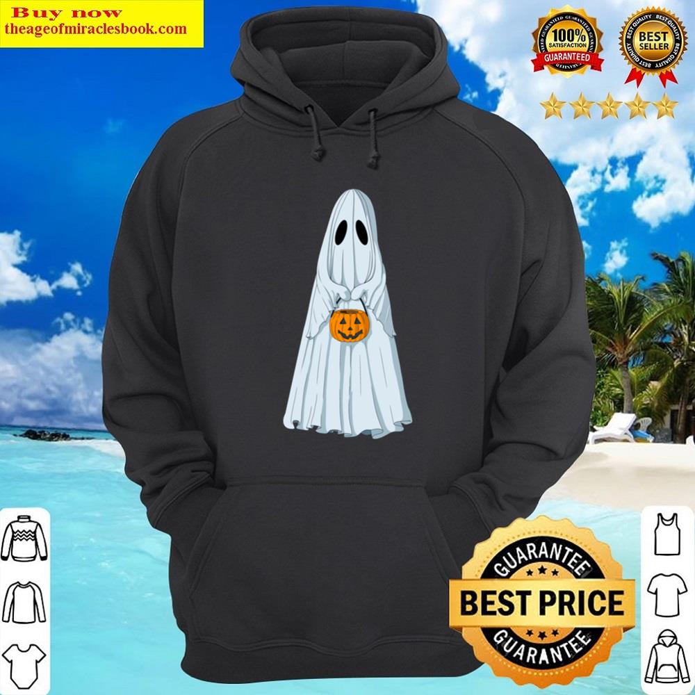 Alternative view of Vintage Ghost With Pumpkin Bucket Shirt
