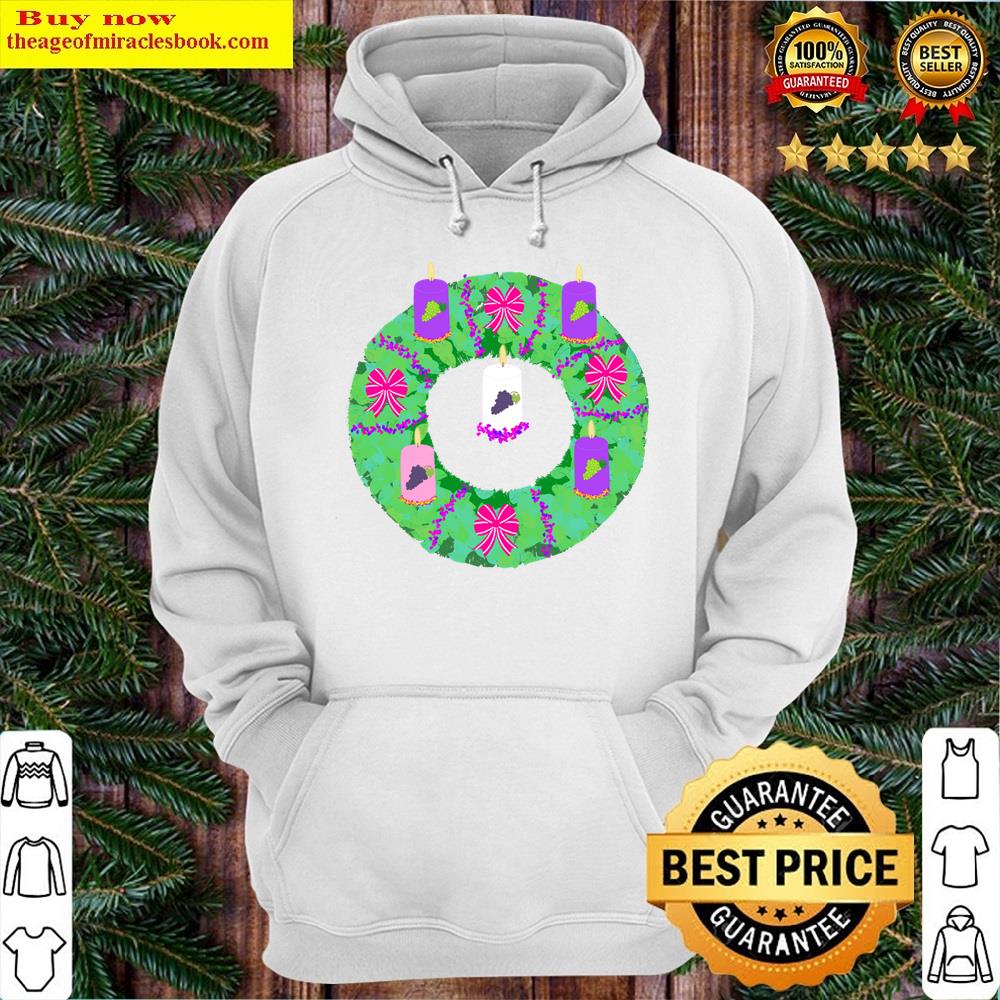 Alternative view of Advent Wreath Shirt