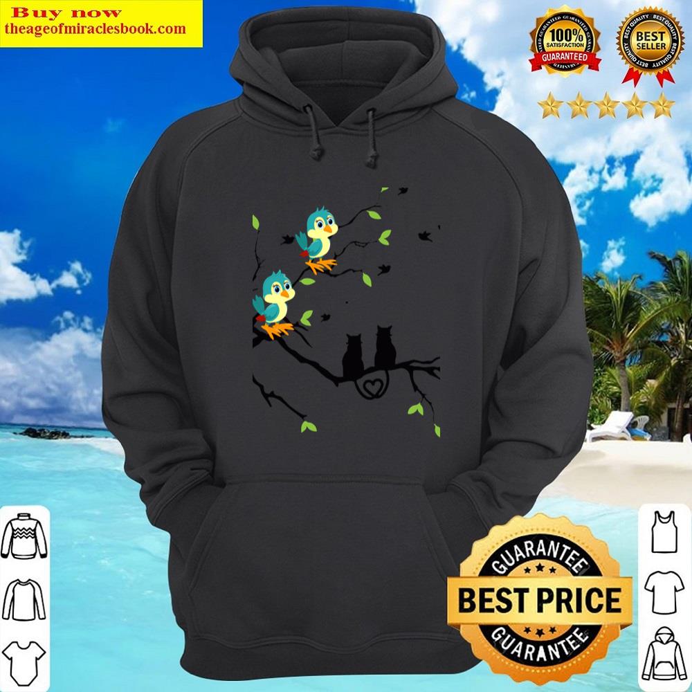 Alternative view of Cute Cat Watching Sunset Scene Essential Shirt