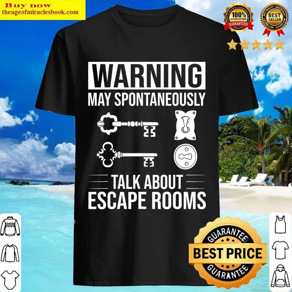 Escape Room Game Exit Puzzle Boxes Board Horror Shirt