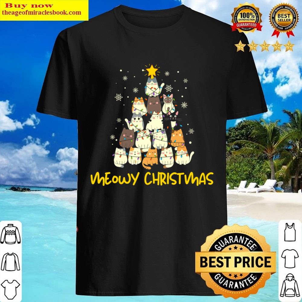 Meowy Christmas Essential Shirt