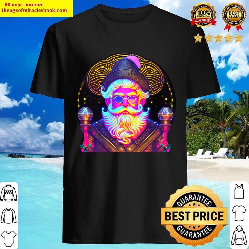 Colorful Steampunk Santa Shirt
