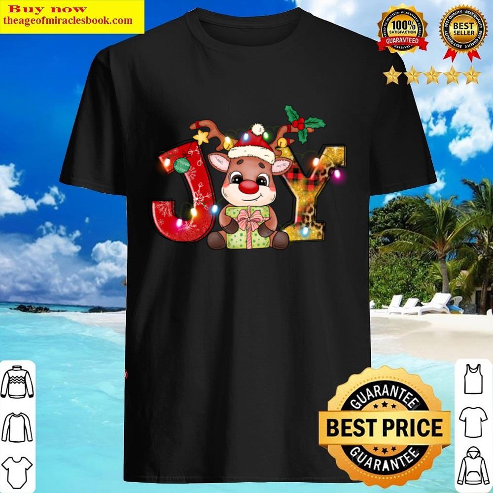 Joy Christmas Reindeer Shirt
