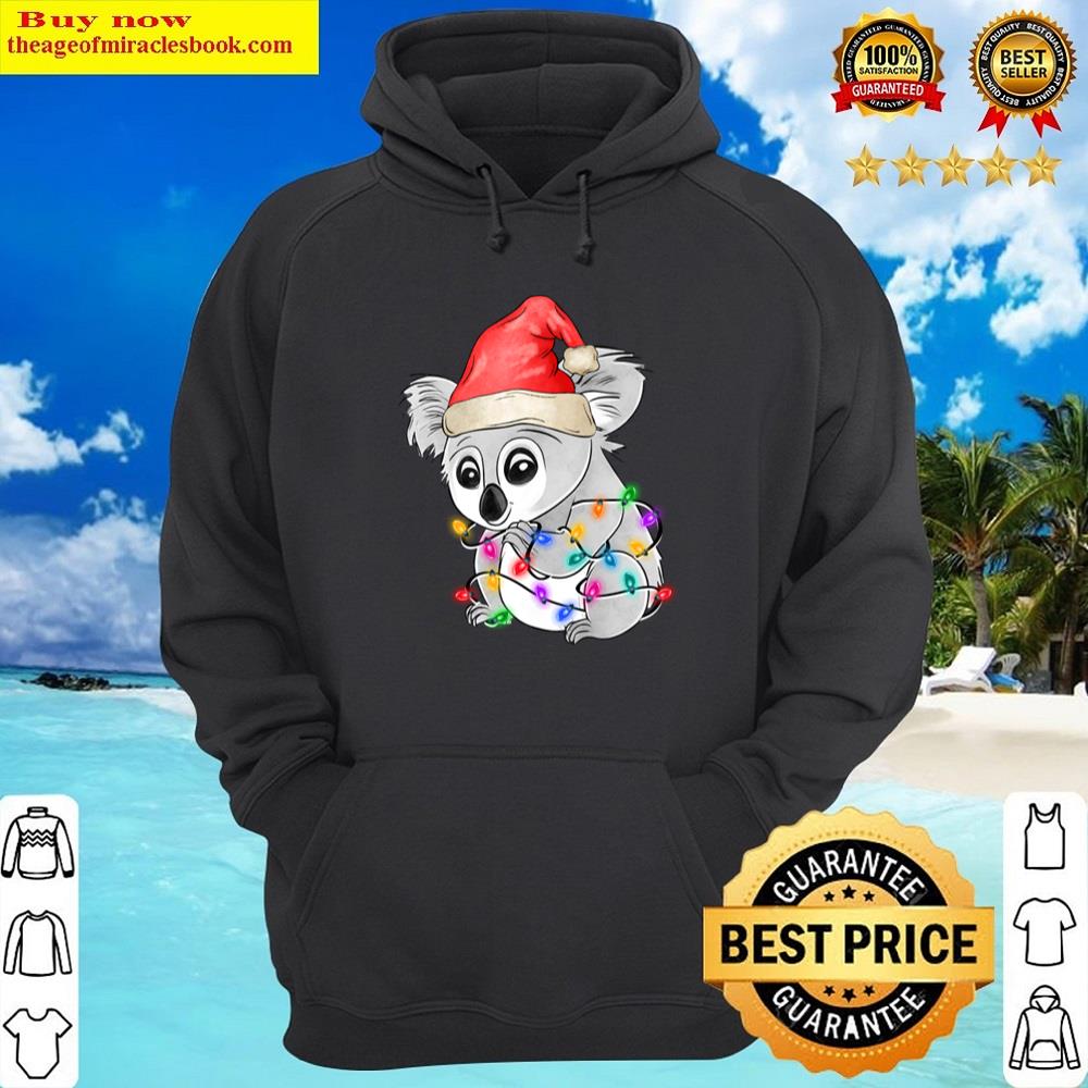 Alternative view of Koala Christmas Tree Lights Shirt
