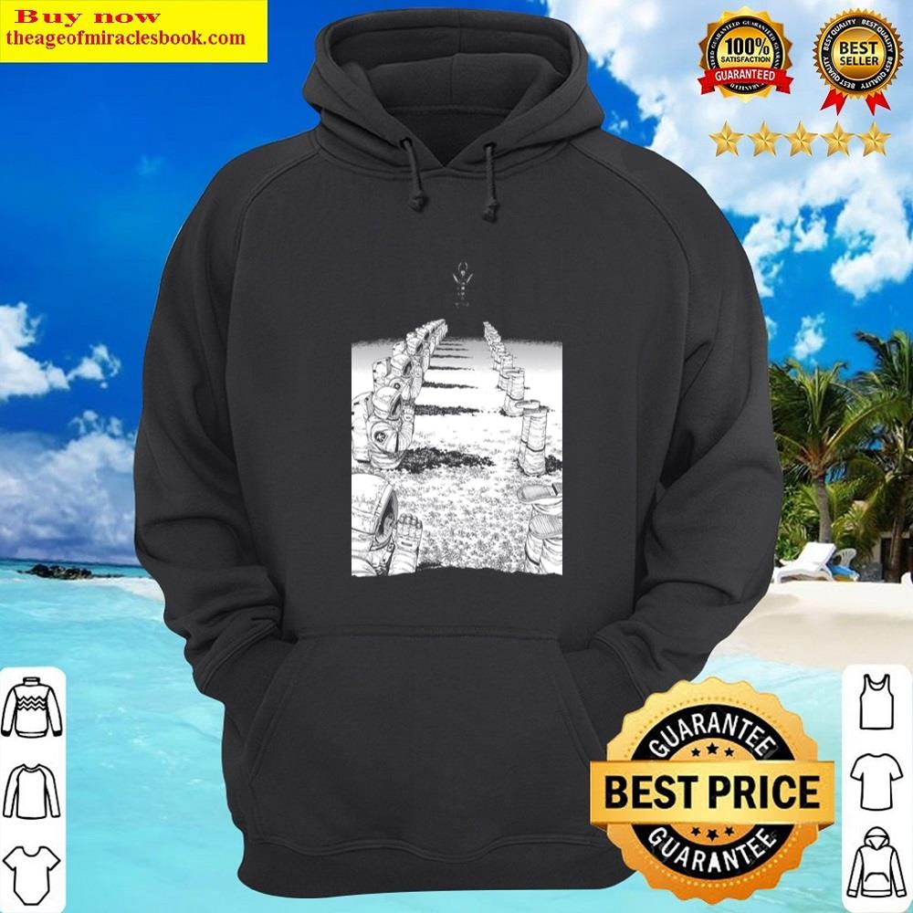 Alternative view of Astronauts Chainsaw Man Dark Shirt