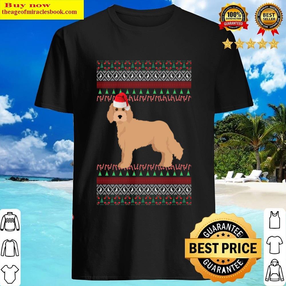 Cavapoo Dog Santa Hat Ugly Christmas Shirt
