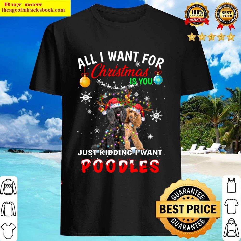 Cute Poodle Christmas Shirt