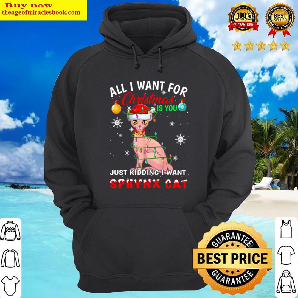 Alternative view of Cute Sphynx Cat Xmas Shirt